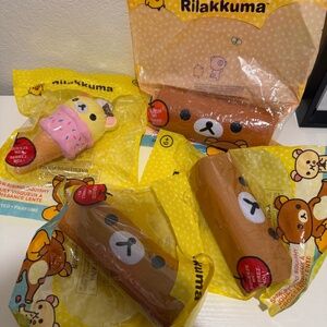 Rilakkuma squishy toys (set of 4)